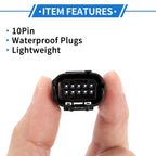 Set of 10 Pin Parking Assist Sensor Connector Plugs for Toyota Lexus 