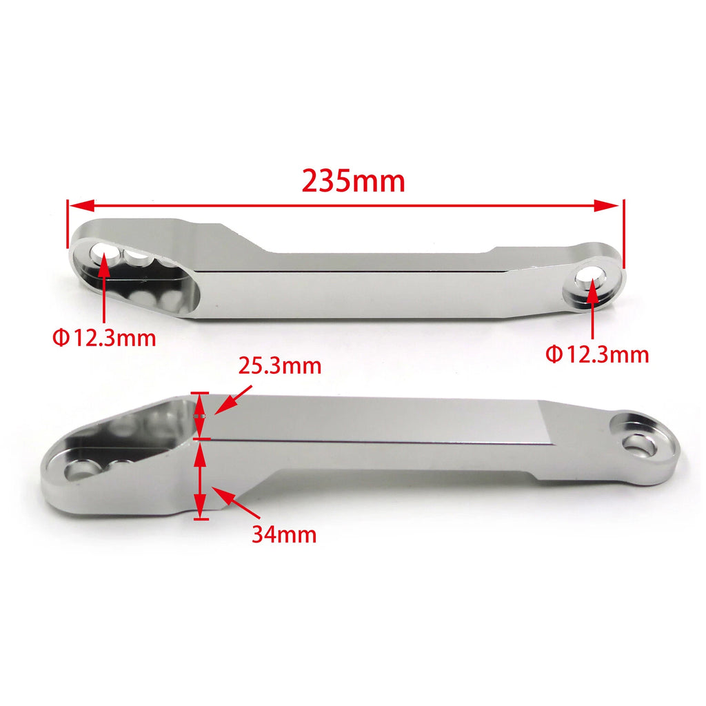 CNC Lowering Links for Kawasaki ZX14R (2006–2012) Silver