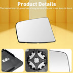 Mirror Glass Upper Right for Ford Transit 150 250 350 (2015-2022)