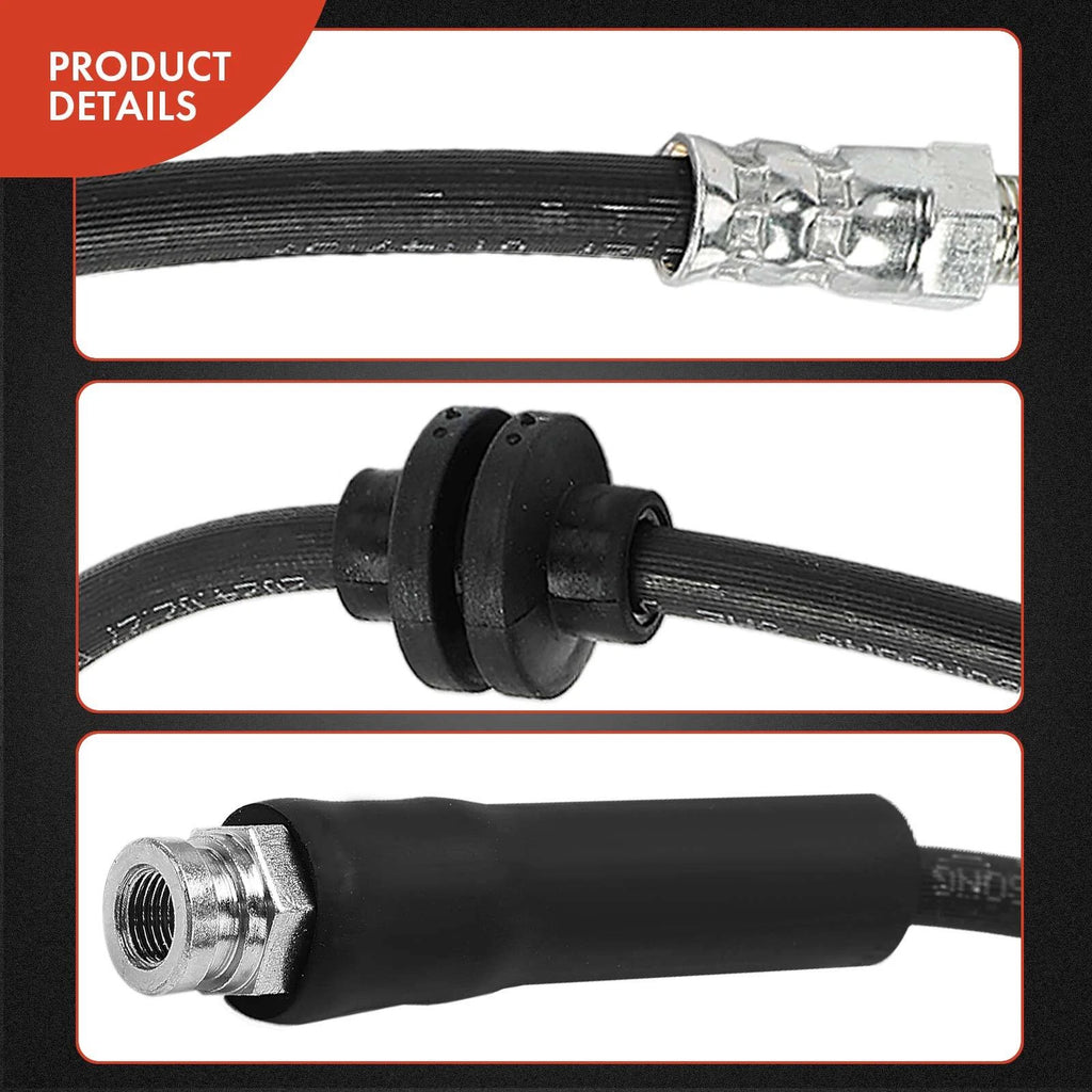 2X Front Outer Brake Hydraulic Hose for Jeep Renegade (2015-2018)