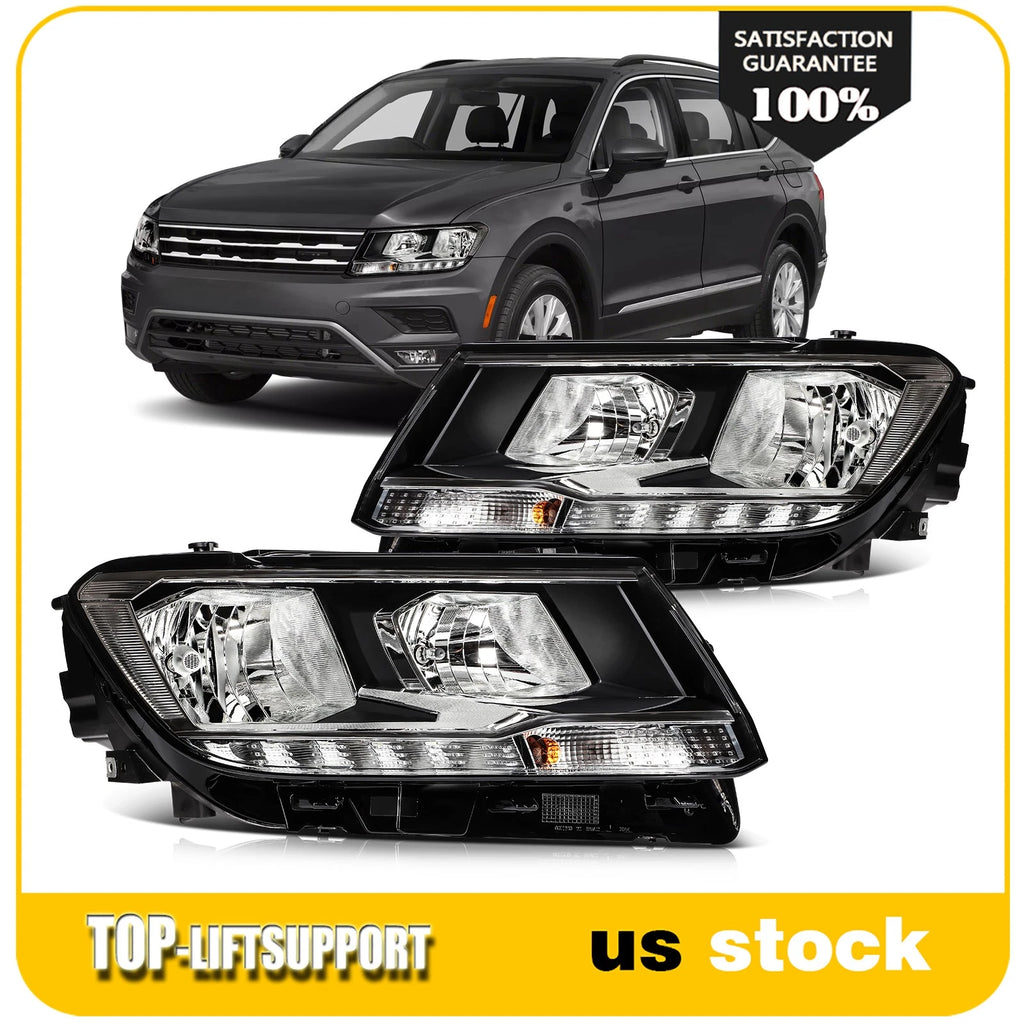 Pair of LED Headlights for Volkswagen Tiguan (2018–2021)