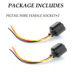 Headlight Bulb Harness Connector Pigtail for Make Model