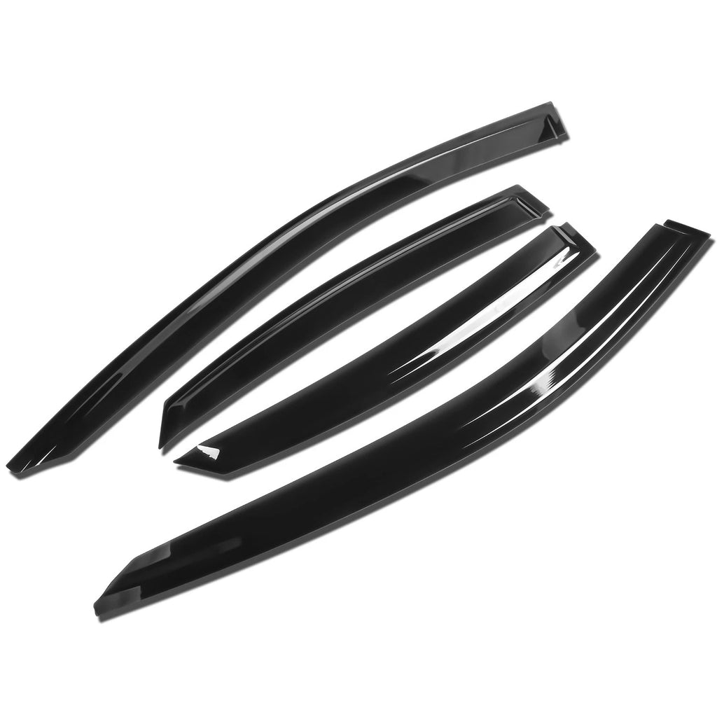 Set of 4 Window Visors for Kia Forte (2019–2024) Rain Deflector Black
