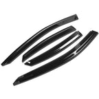 Set of 4 Window Visors for Kia Forte (2019–2024) Rain Deflector Black