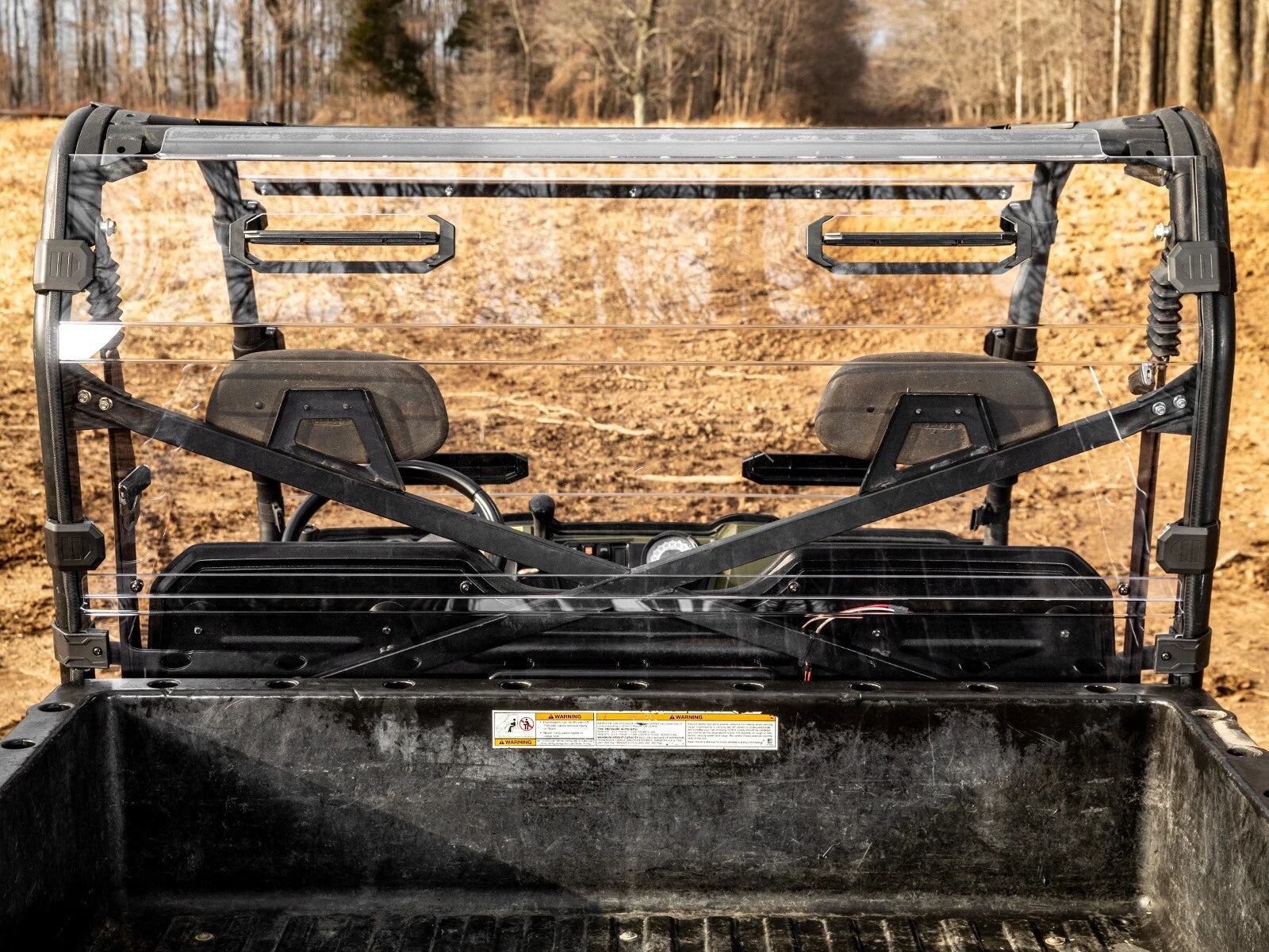 Vented Full Rear Windshield for Polaris Ranger Full Size (2005–2023)