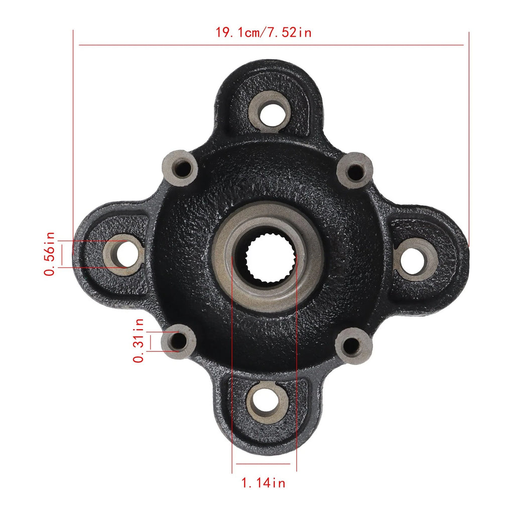 Rear Wheel Hubs & Studs Kit for Polaris Ranger XP 900, XP 1000 (2013–2020) 5137431-067