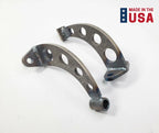 Drilled Headlight Stands Mount Pair for Hot Rods (Custom Steel Frame)