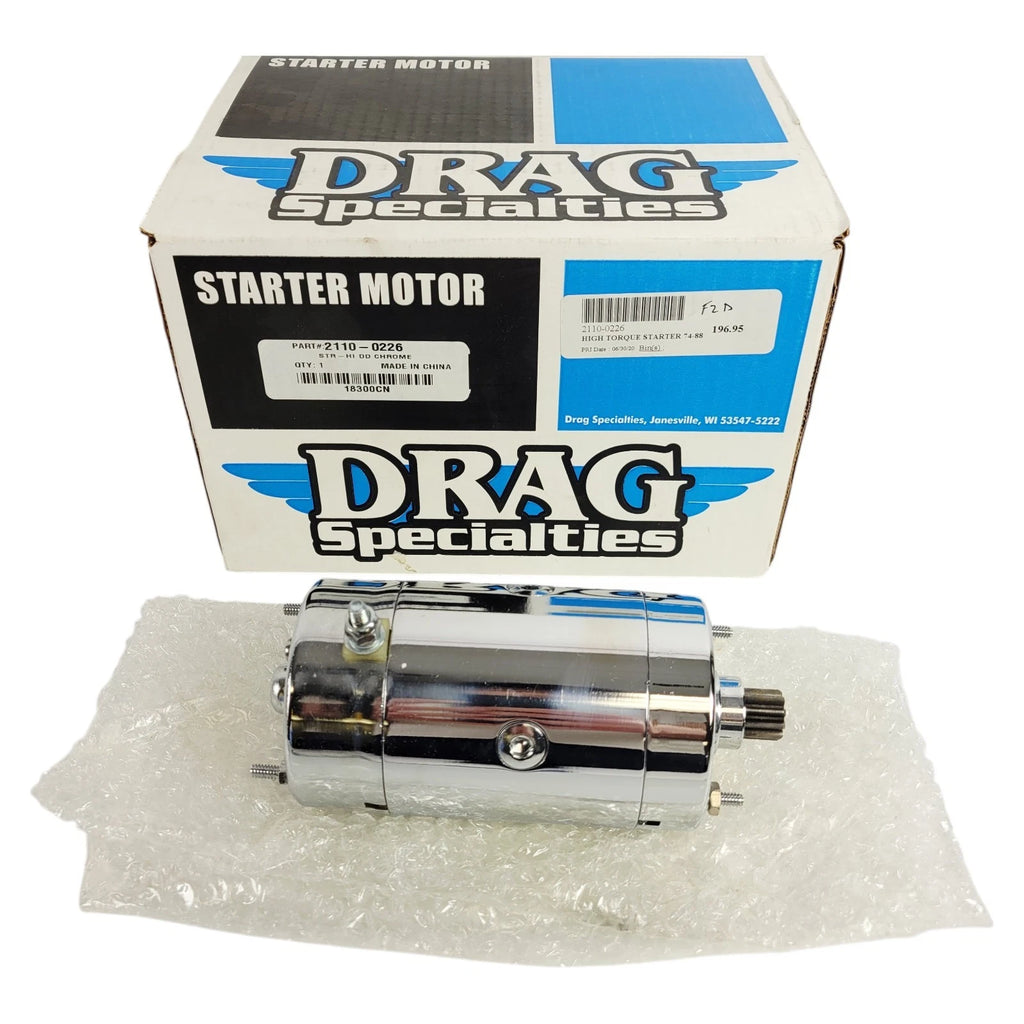 Chrome High Torque Starter for Harley Big Twin (2110-0226)