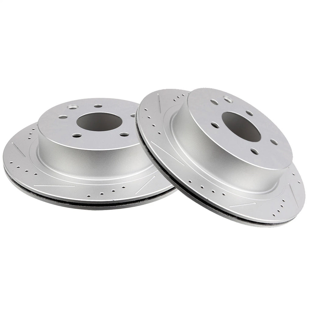 Set of 4 Drilled Slotted Brake Rotors for Nissan 350Z INFINITI G35