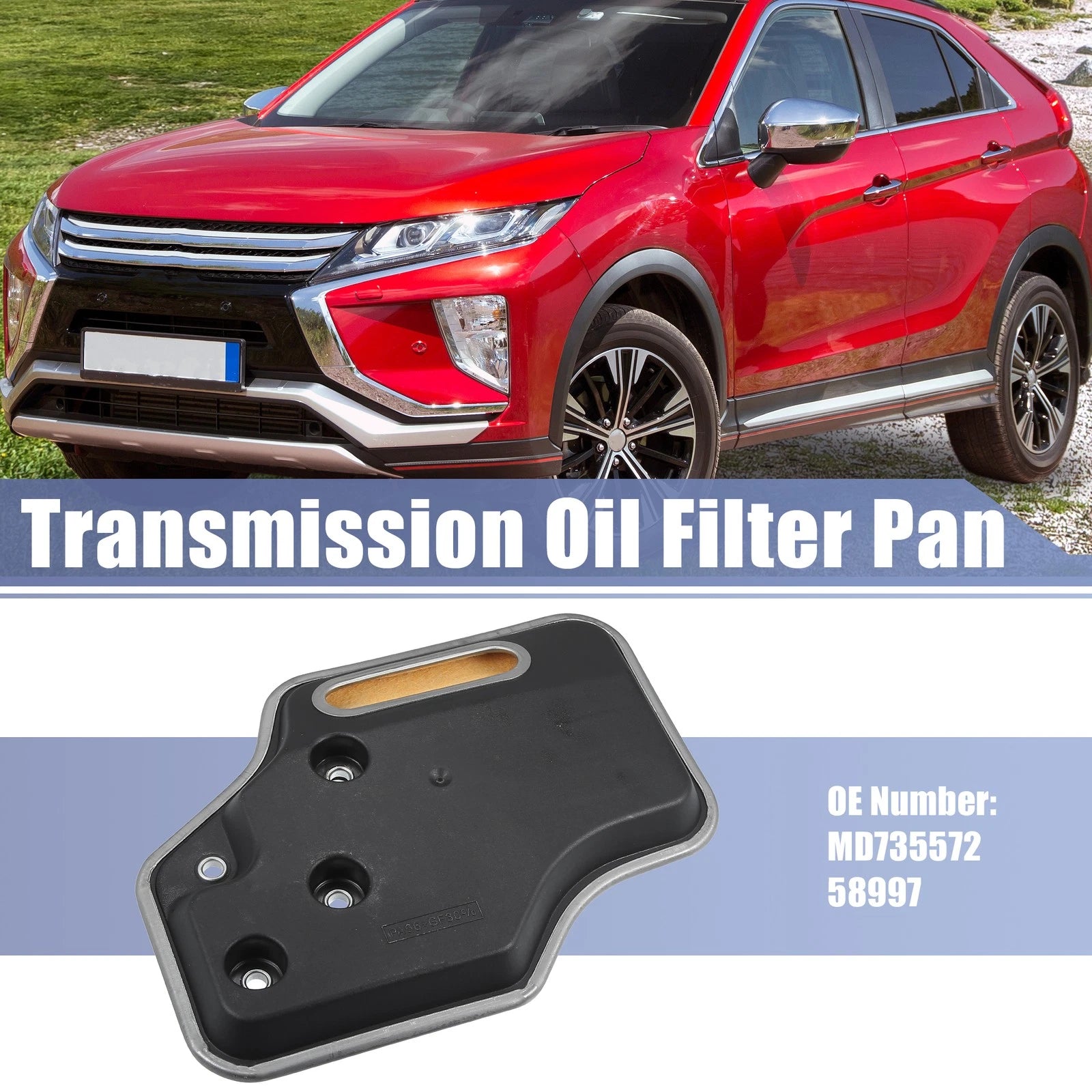 Transmission Filter Oil Pan for Mitsubishi Eclipse (1990–1999) MD735572 58997