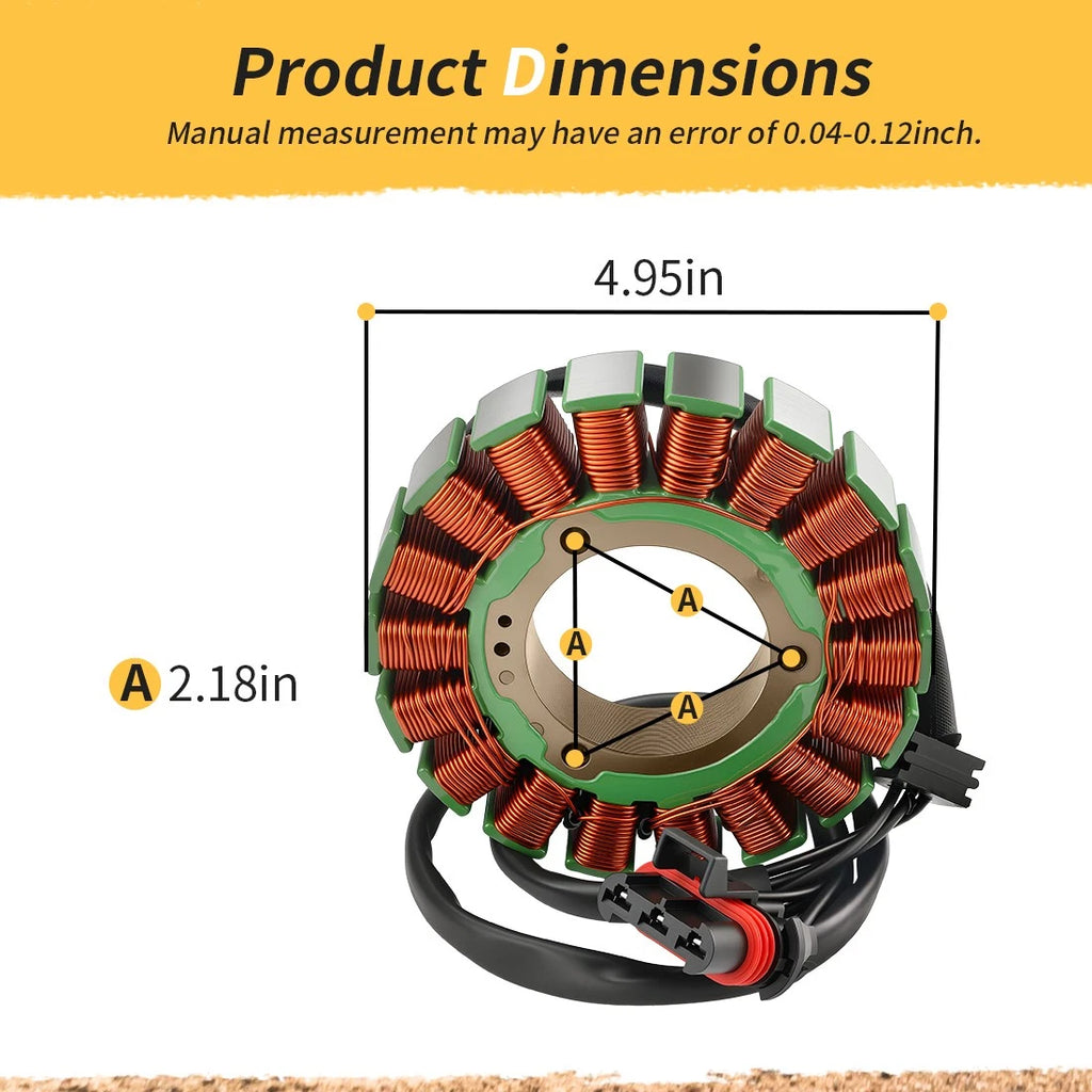 Stator with Stator Cover Gasket for Polaris Ranger 1000 (2017–2023) 4018448 4017516