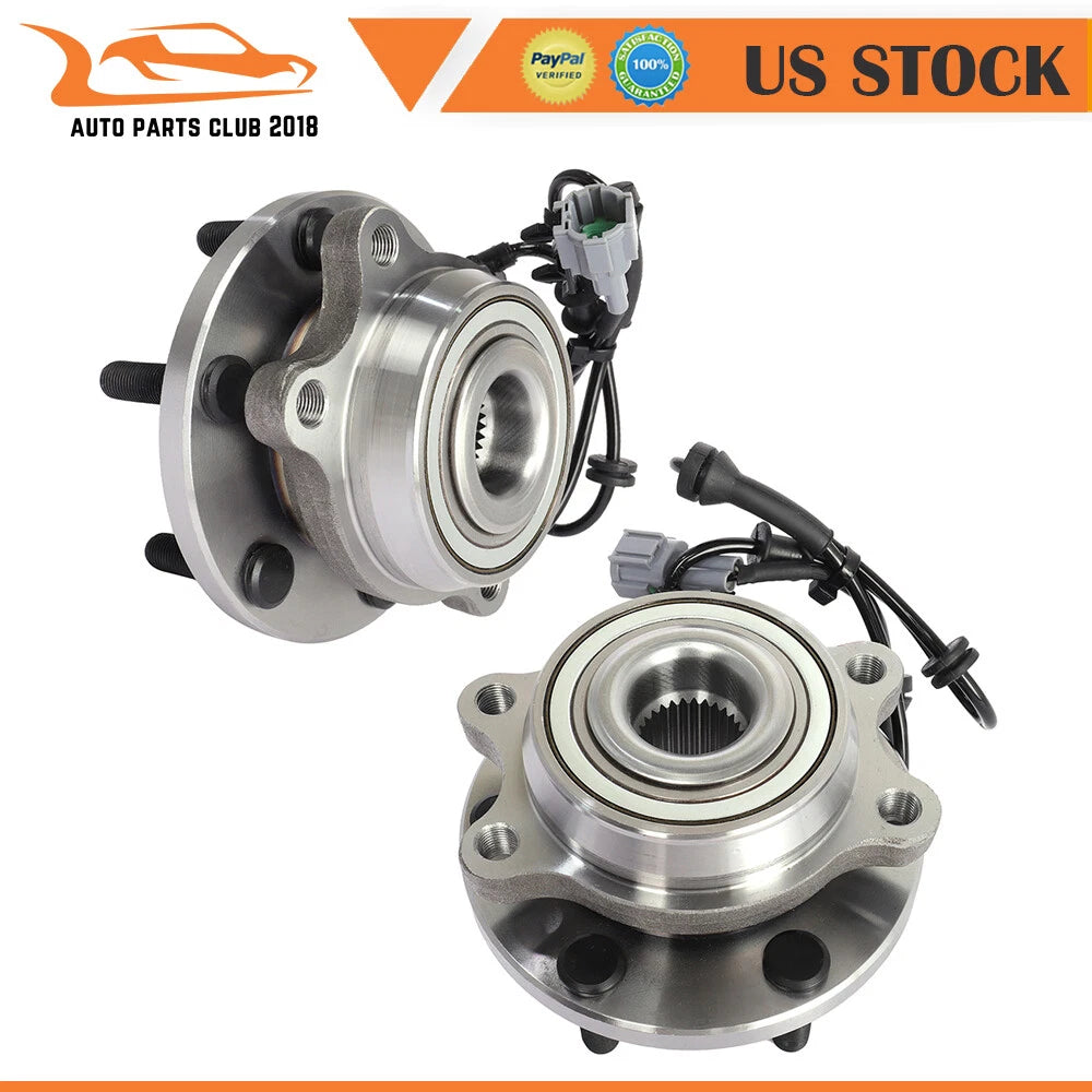 2X Front Wheel Hub Bearings for Nissan Frontier Pathfinder Xterra (2005–2019)