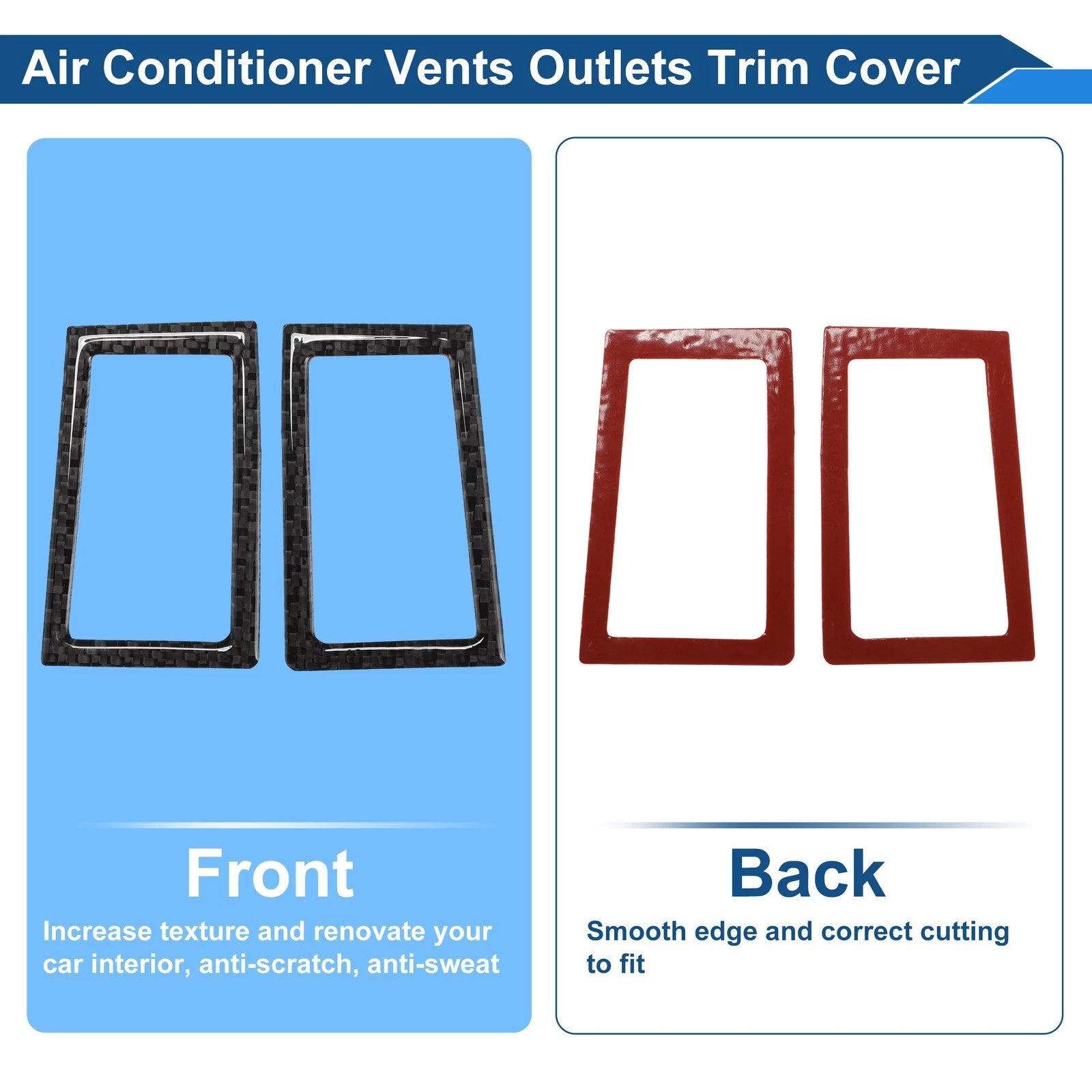 Air Condition Outlet Vent Trim Cover Frame for Toyota Corolla (2014–2018) 1 Pair