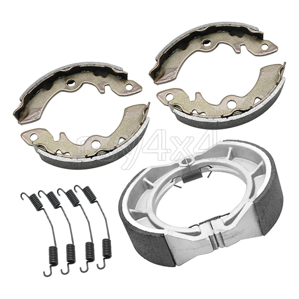 Front Rear Brake Shoes w/Spring for Suzuki (54400-41850, 64400-41810, 64410-24501)