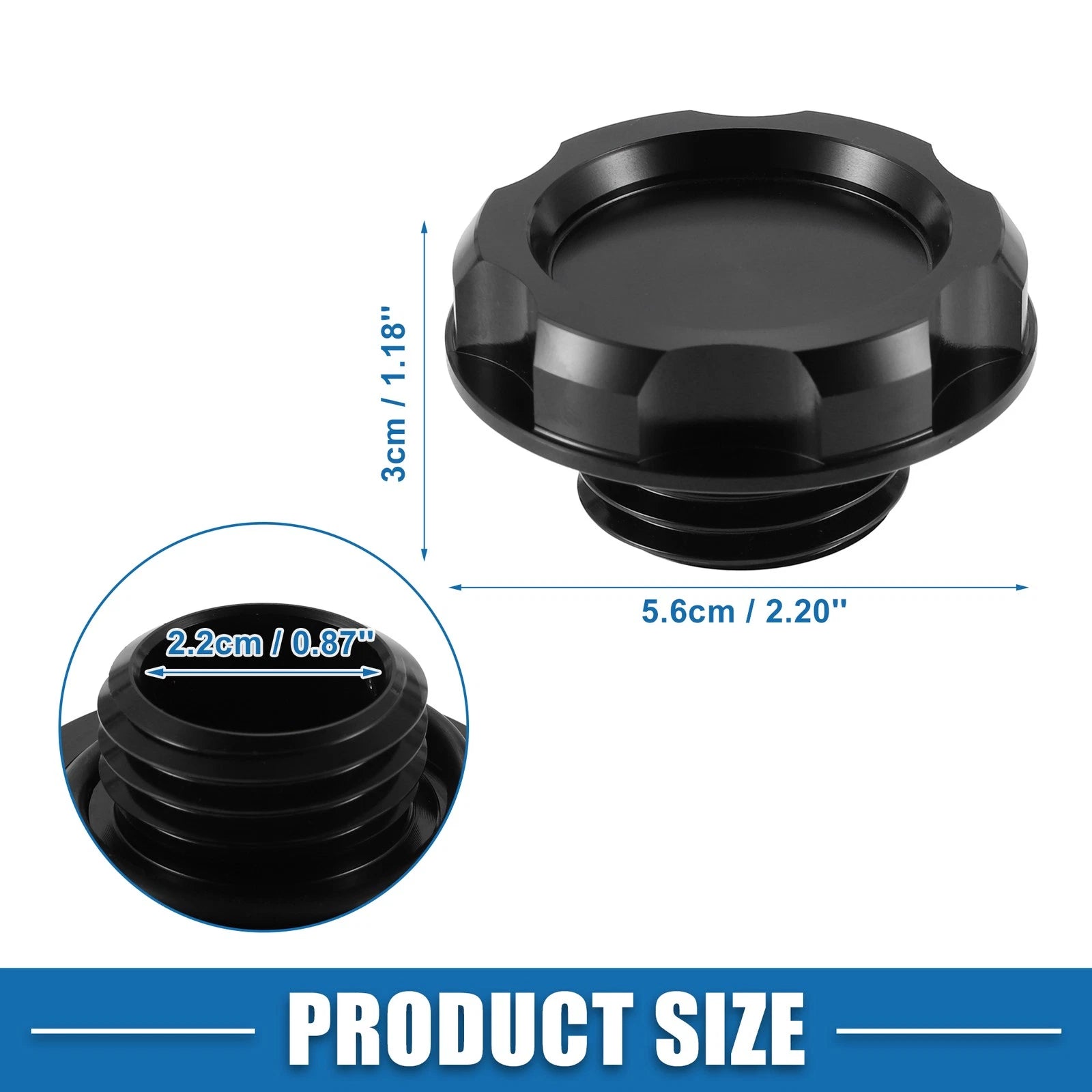 Oil Filler Cap for Acura Integra GS LS (1994–2001) Black