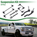 8pcs Front Suspension Kit Tie Rod End Sway Bar Link for Ford Fusion (2006–2012)