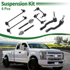 8pcs Front Suspension Kit Tie Rod End Sway Bar Link for Ford Fusion (2006–2012)