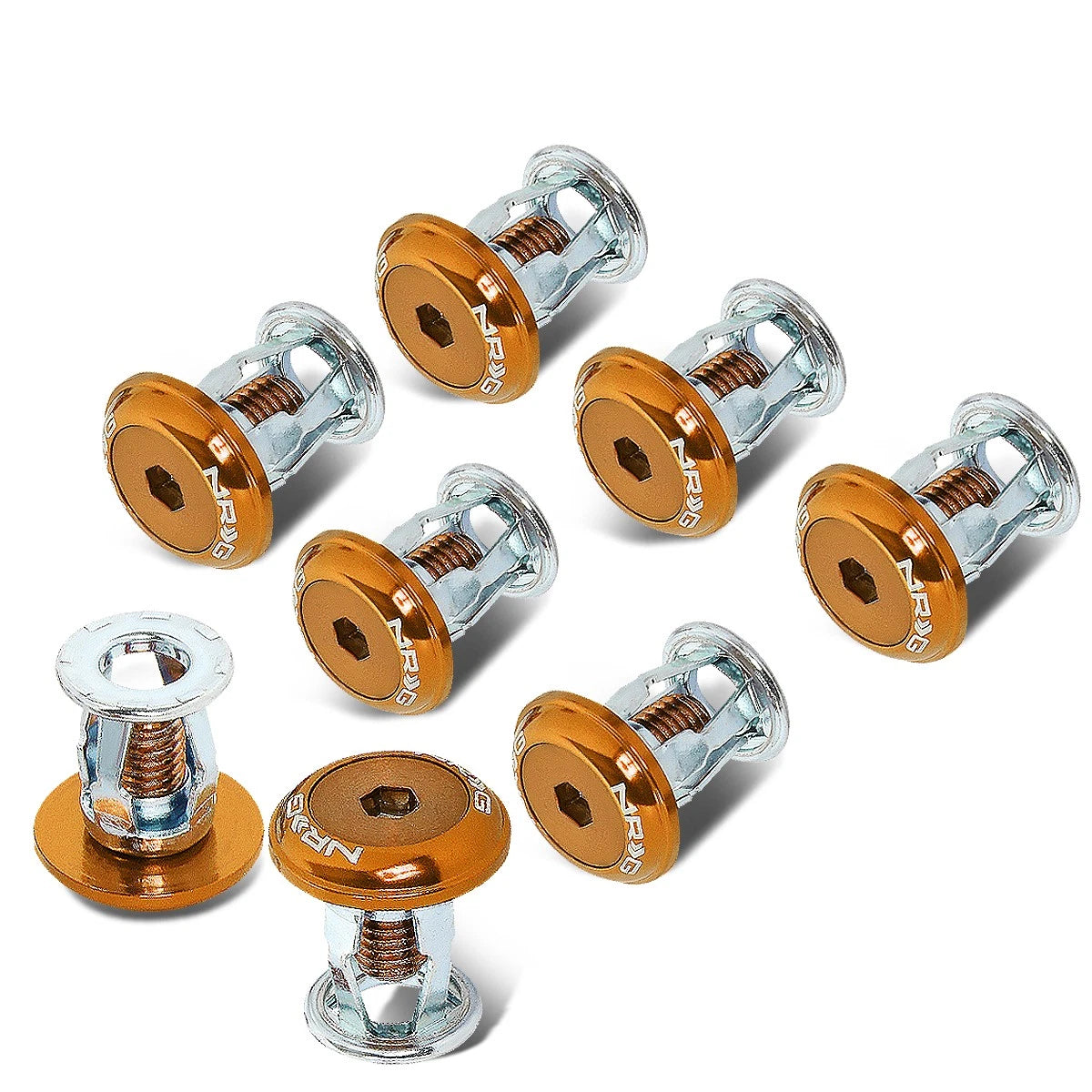 Set of 8 NRG Innovations FW-800RG Fender Washer Dress Up Kit for