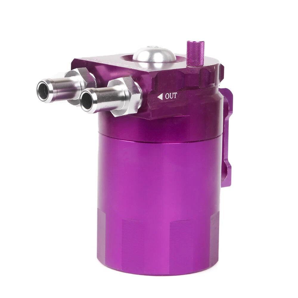 Oil Catch Can Kit for Universal Breather (300ML) - Aluminum Purple