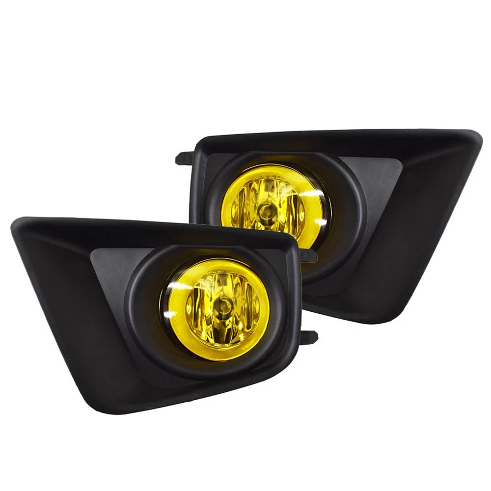 Fog Light Assembly Set of 2 Halogen Amber for Toyota Tacoma (2012–2015)