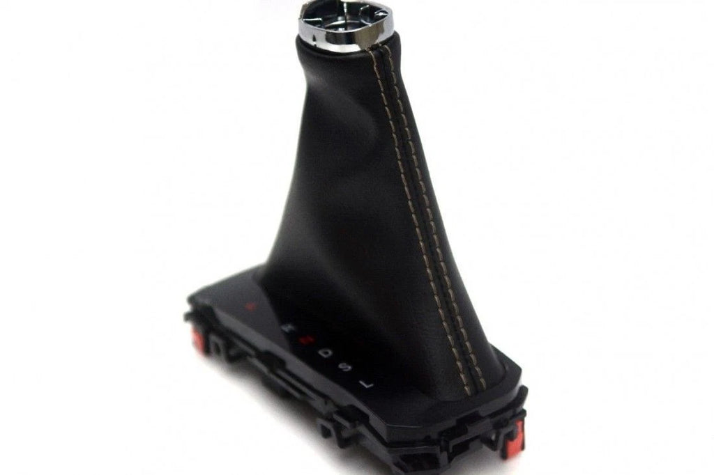 Automatic Shift Boot for Honda Civic (2016–2020) - Leather Synthetic, Gray Stitch