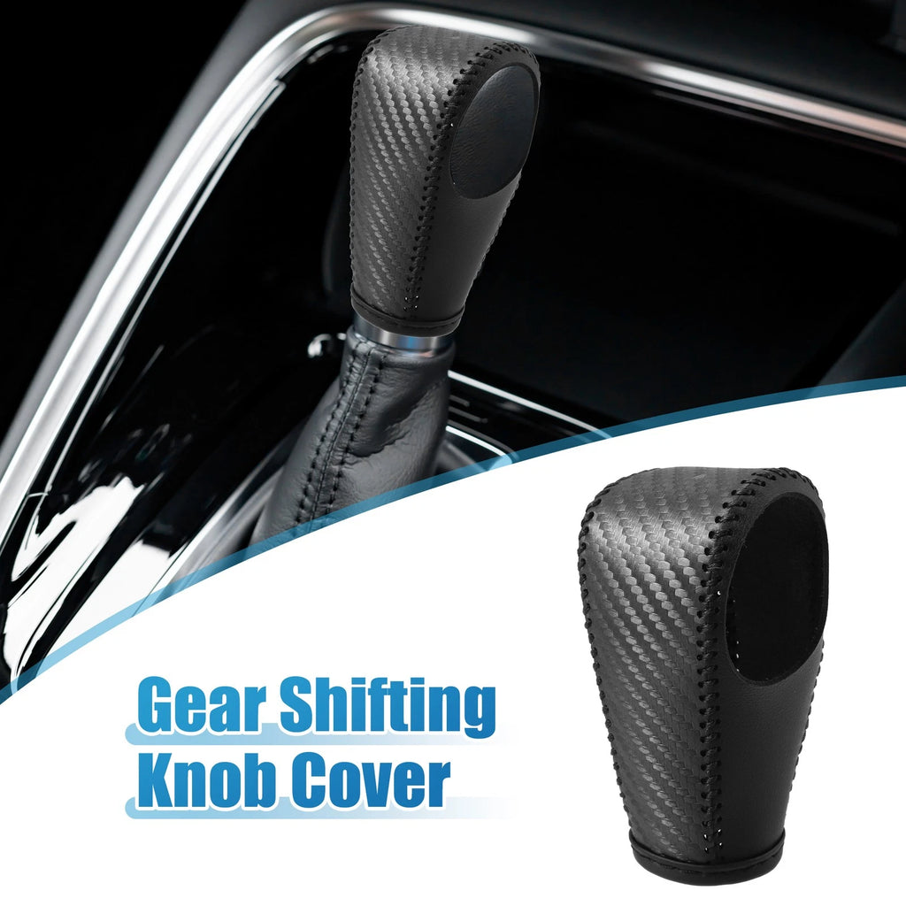 Gear Shifting Knob Cover for Honda HR-V (2016–2023) PU Leather Carbon Fiber