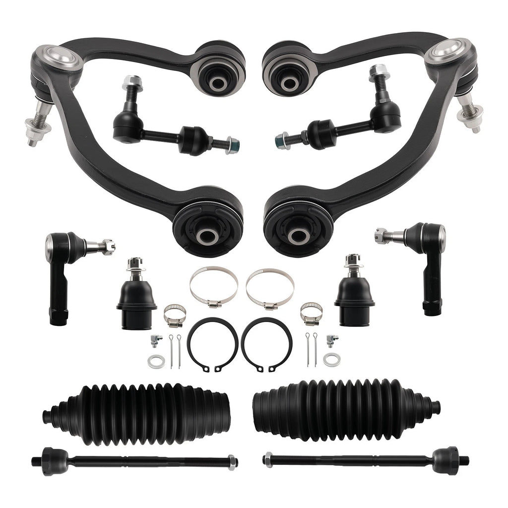 12Pcs Upper Control Arm Ball Joint Sway Bar End Links for Ford F-150 (2004–2023)
