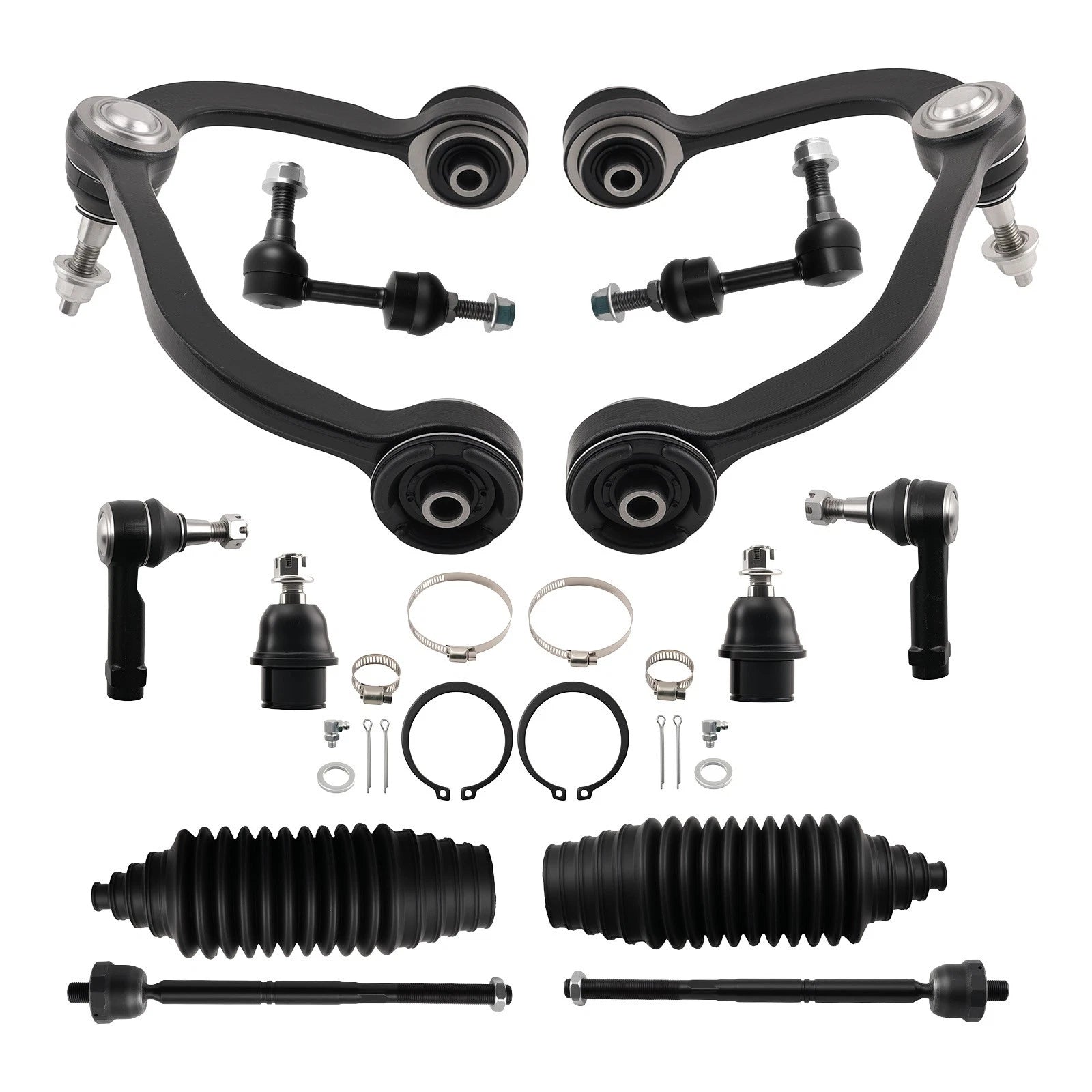 12Pcs Upper Control Arm Ball Joint Sway Bar End Links for Ford F-150 (2004–2023)