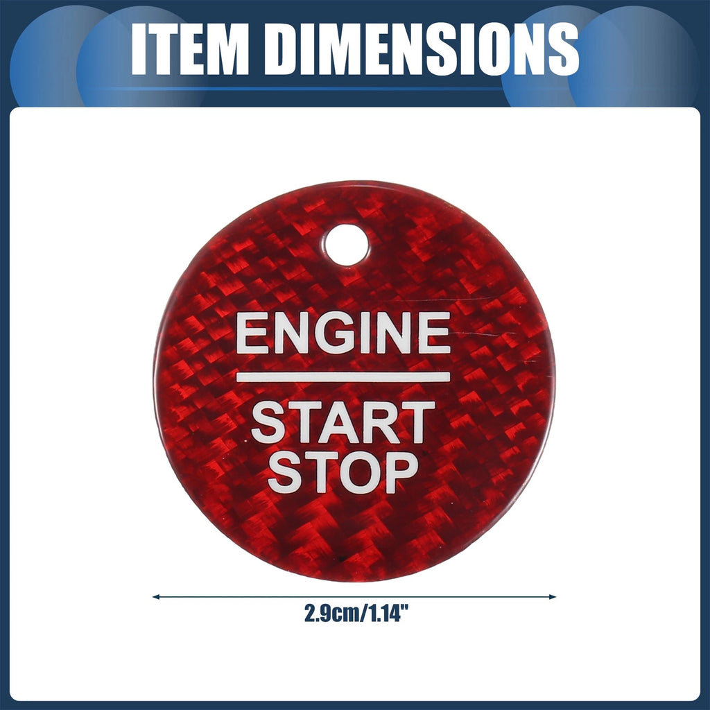 Engine Start Stop Button Cover for Ford (Red)