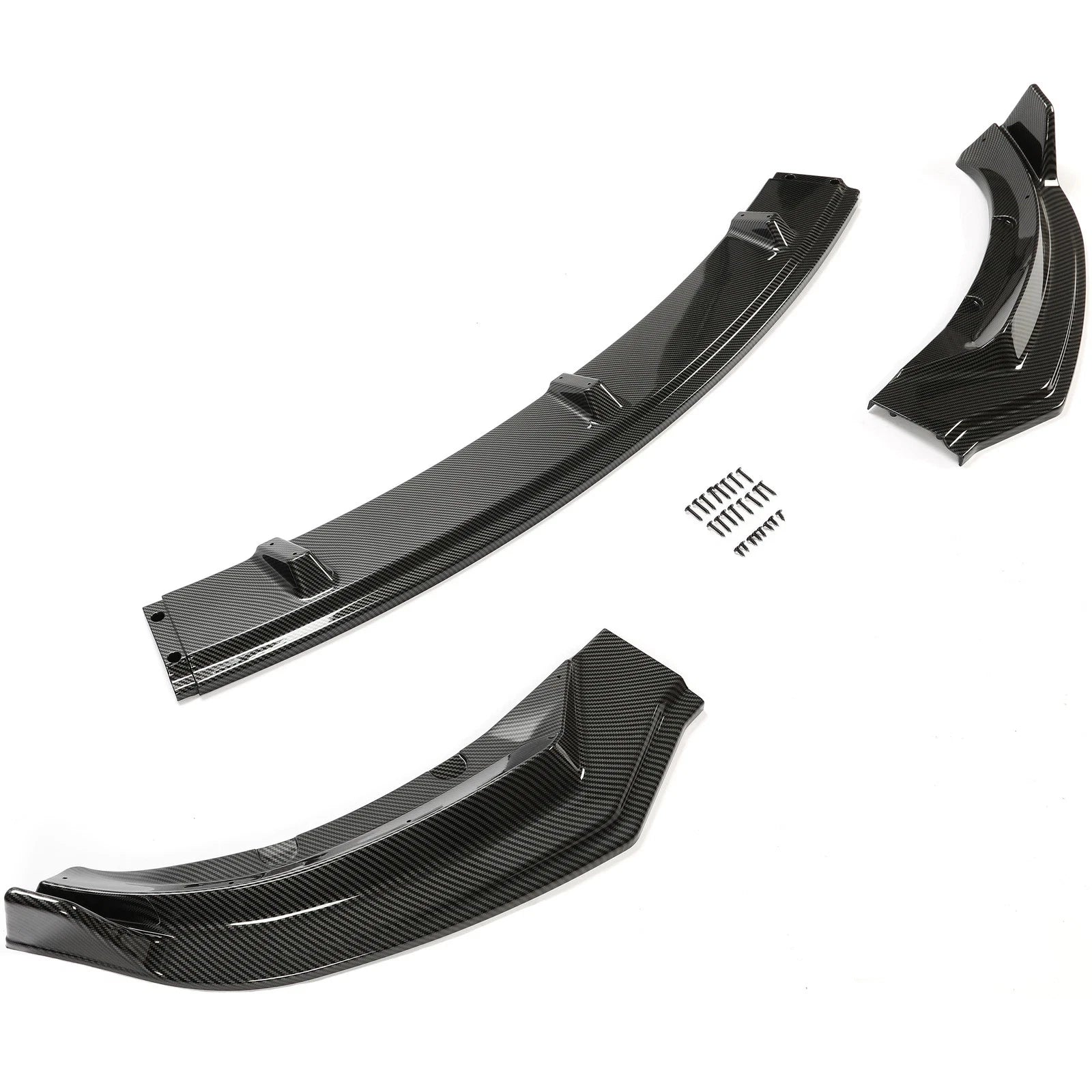Front Bumper Lip Kit Splitter for Tesla Model 3 (2017–2023) Carbon Fiber