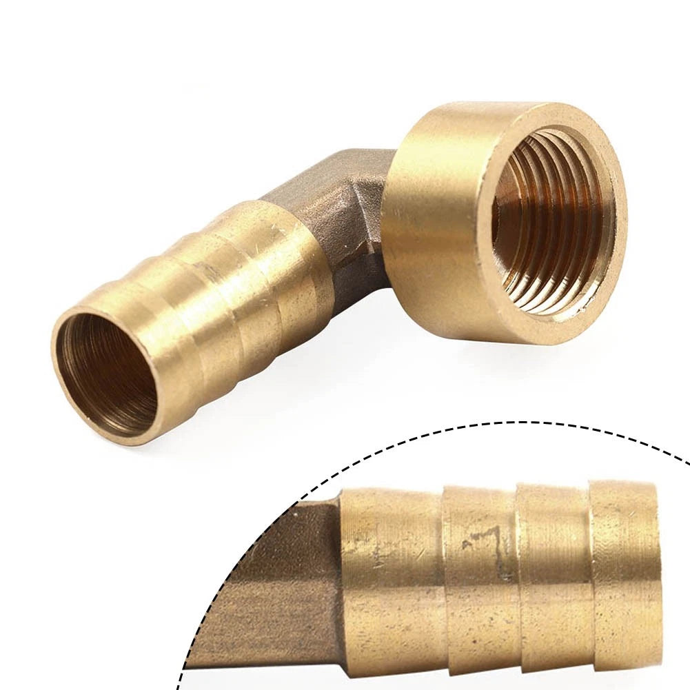 Brass Hose Barb Fitting Elbow 16mm x G1/2 for Automotive Applications