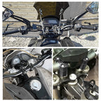 HandleBar Fat Bar Mount Clamps Risers Adaptor 7/8" to 1 1/8" for Dirt Pit Bike