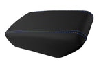 Leather Console Lid Armrest Cover for Nissan Maxima (2016–2021) Blue Stitch