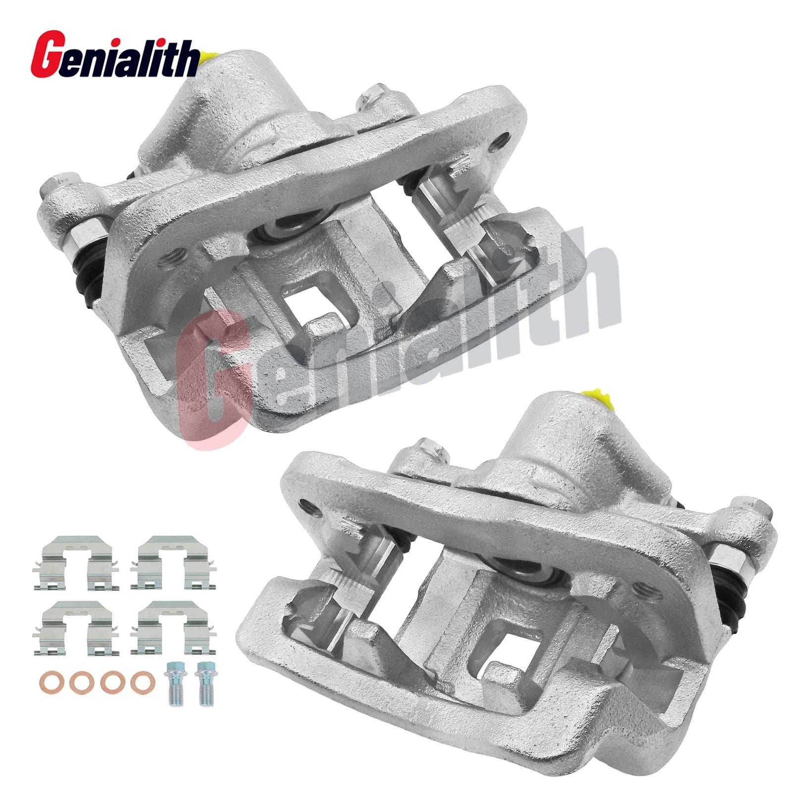 2X Rear Brake Caliper with Bracket for Kia Soul (2010–2013) 19B6283 19B6282