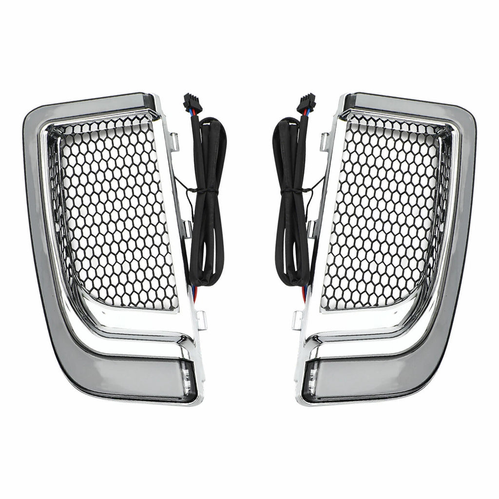 Tracer LED Lower Fairing Grills Lights for Electra Glide FLH/T (2014–2023)