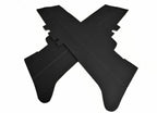 Door Panel Cover Skin for Acura TL (2009–2014) Black PVC Leather