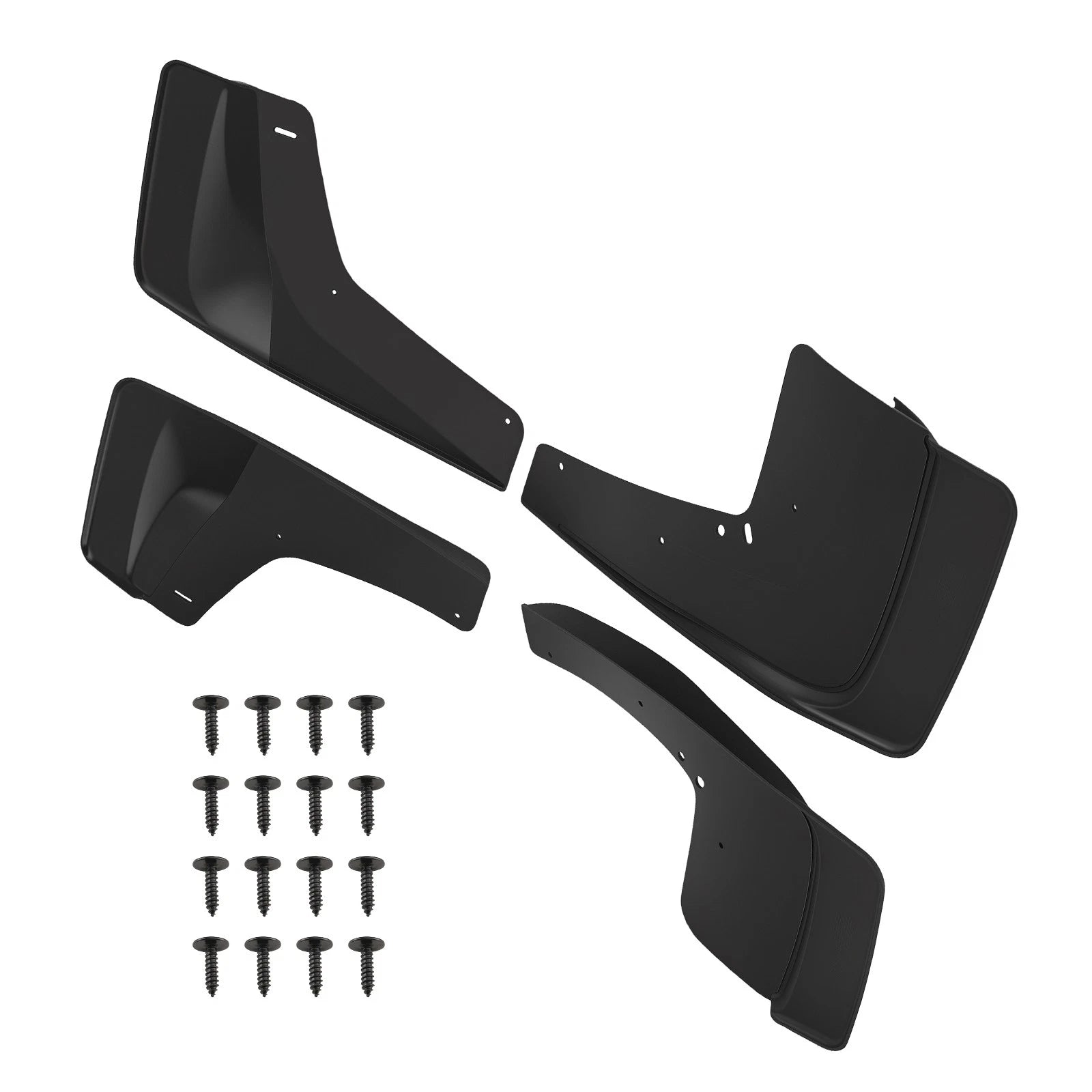 4X Splash Guards Set for Chevy GMC Full Size Trucks (1999–2014) 12498060 Black