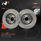Front Disc Brake Rotors & Ceramic Pads for Mercedes-Benz E550 (2007–2009)