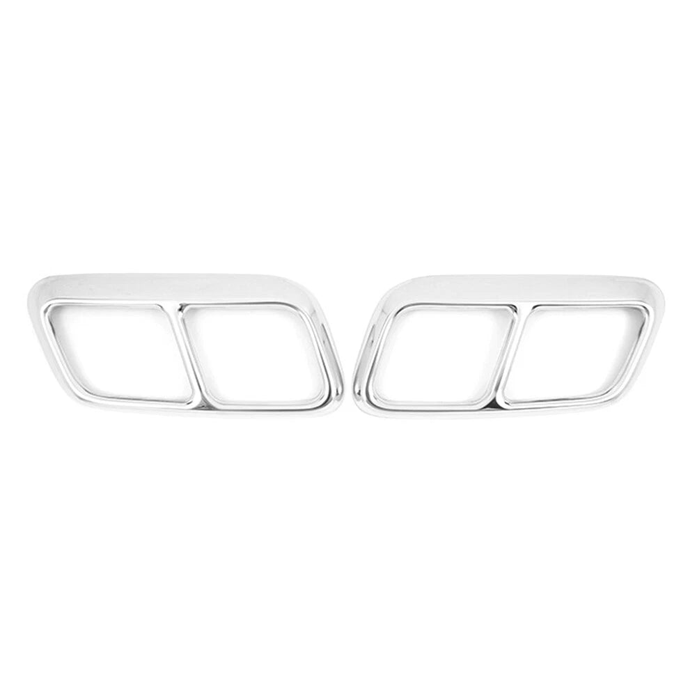 Silver Rear Exhaust Muffler Tail Pipe Cover Trim for Range Rover Sport (2018–2019)