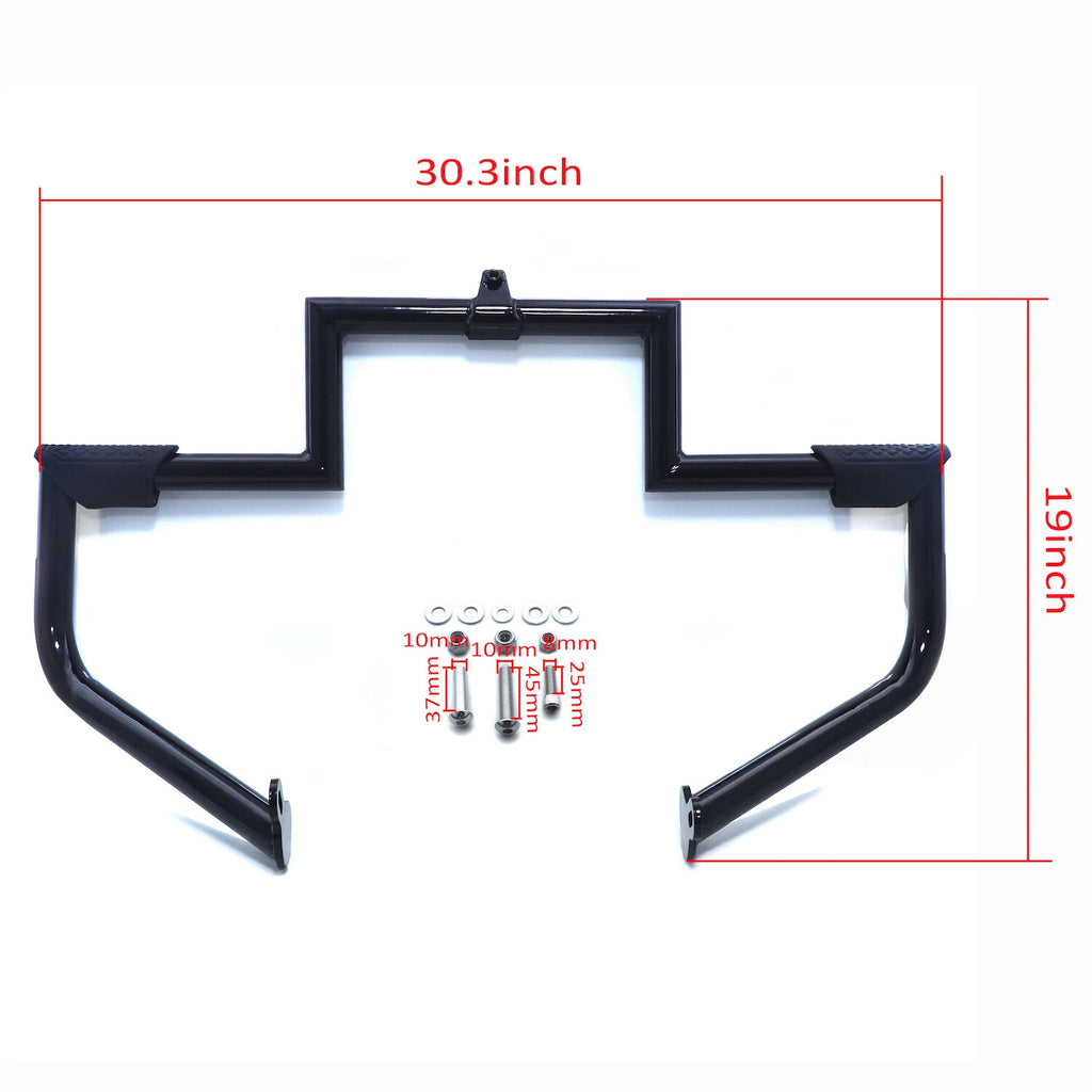 Black Engine Guard Highway Crash Bar for H-D Touring (2009–2019)