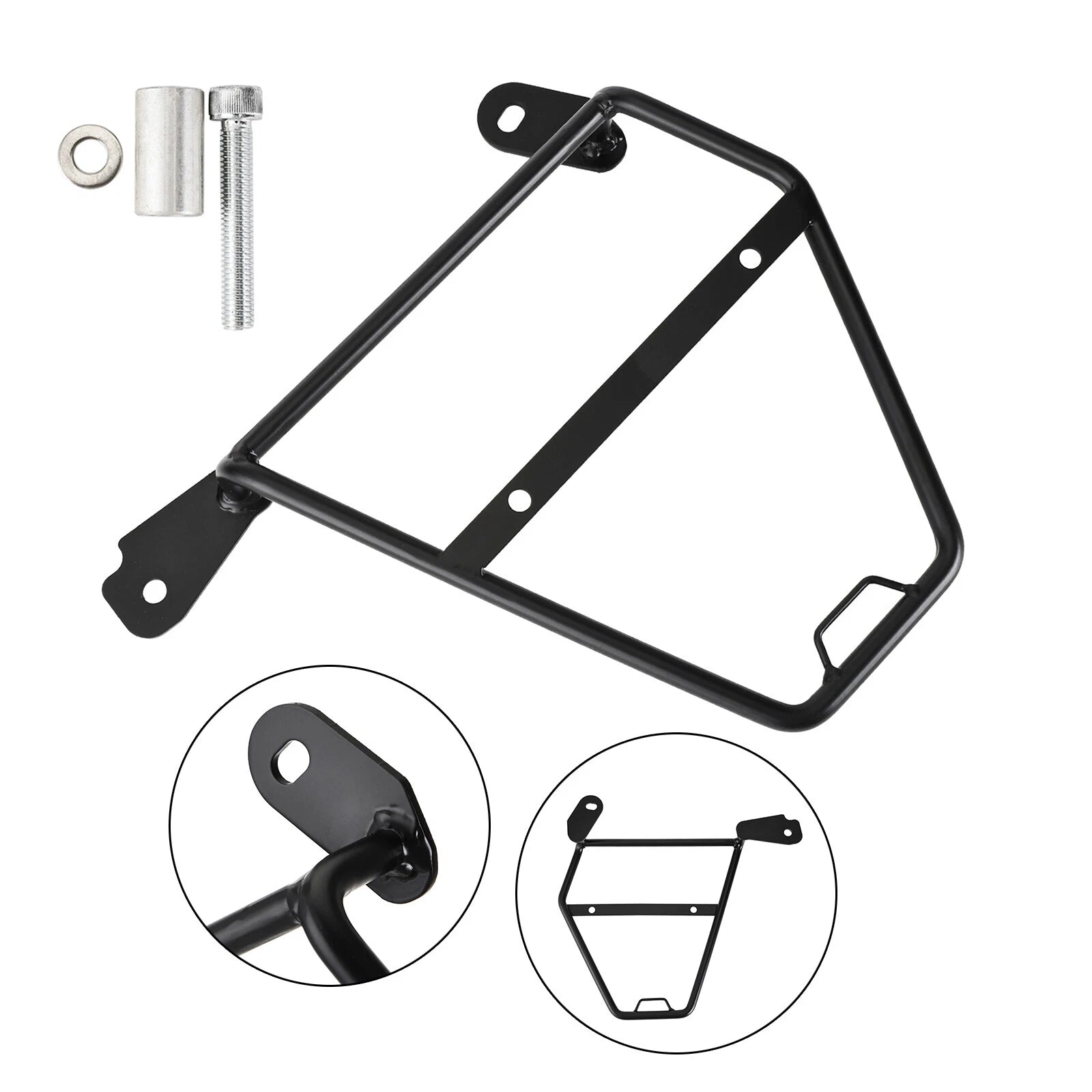 Luggage Rack Side Saddle Bag Mount Bracket Left for Honda CB GB 350 Hness (2021–2023)