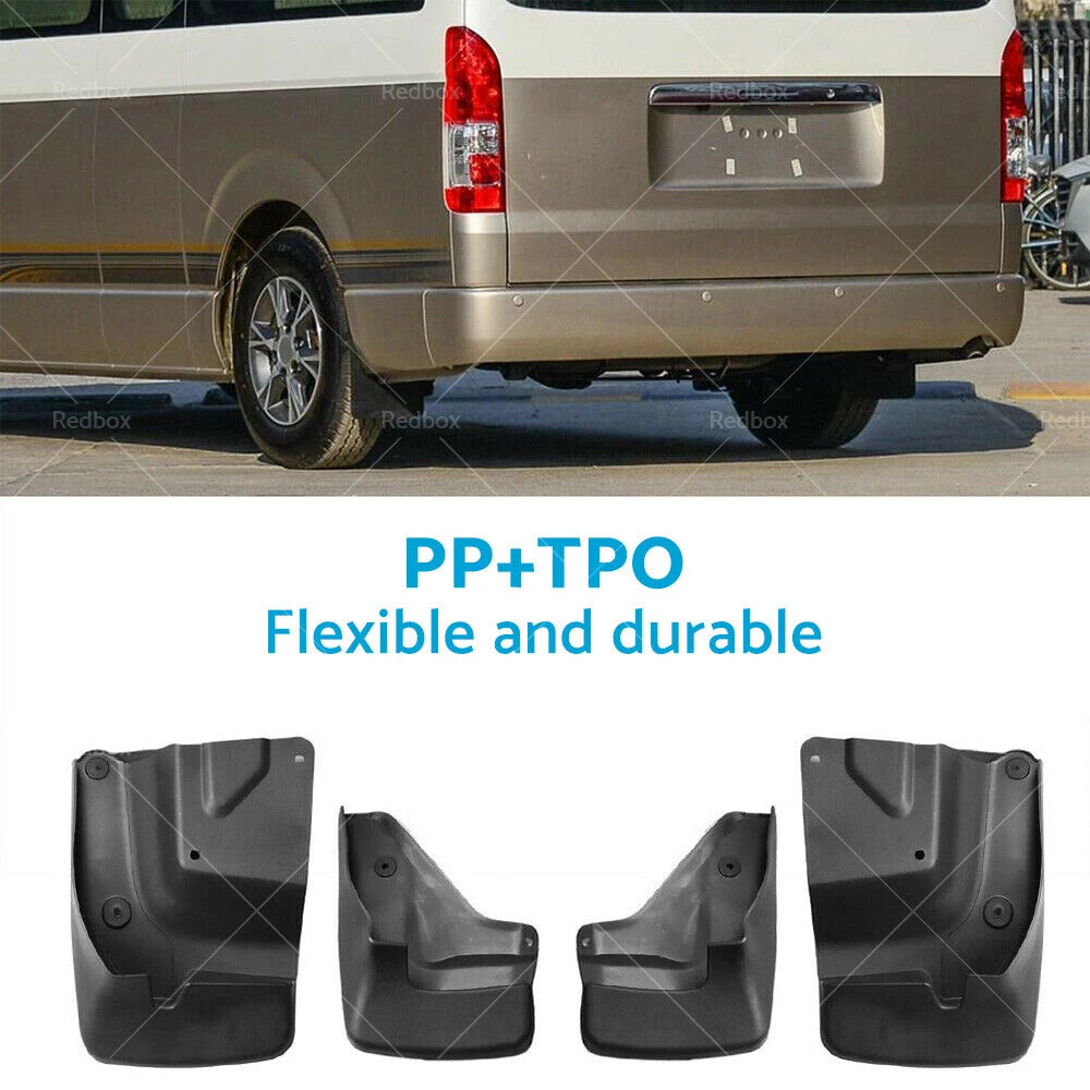 4X Splash Guard Mud Flap for Toyota Hiace H200 (2005–2019)