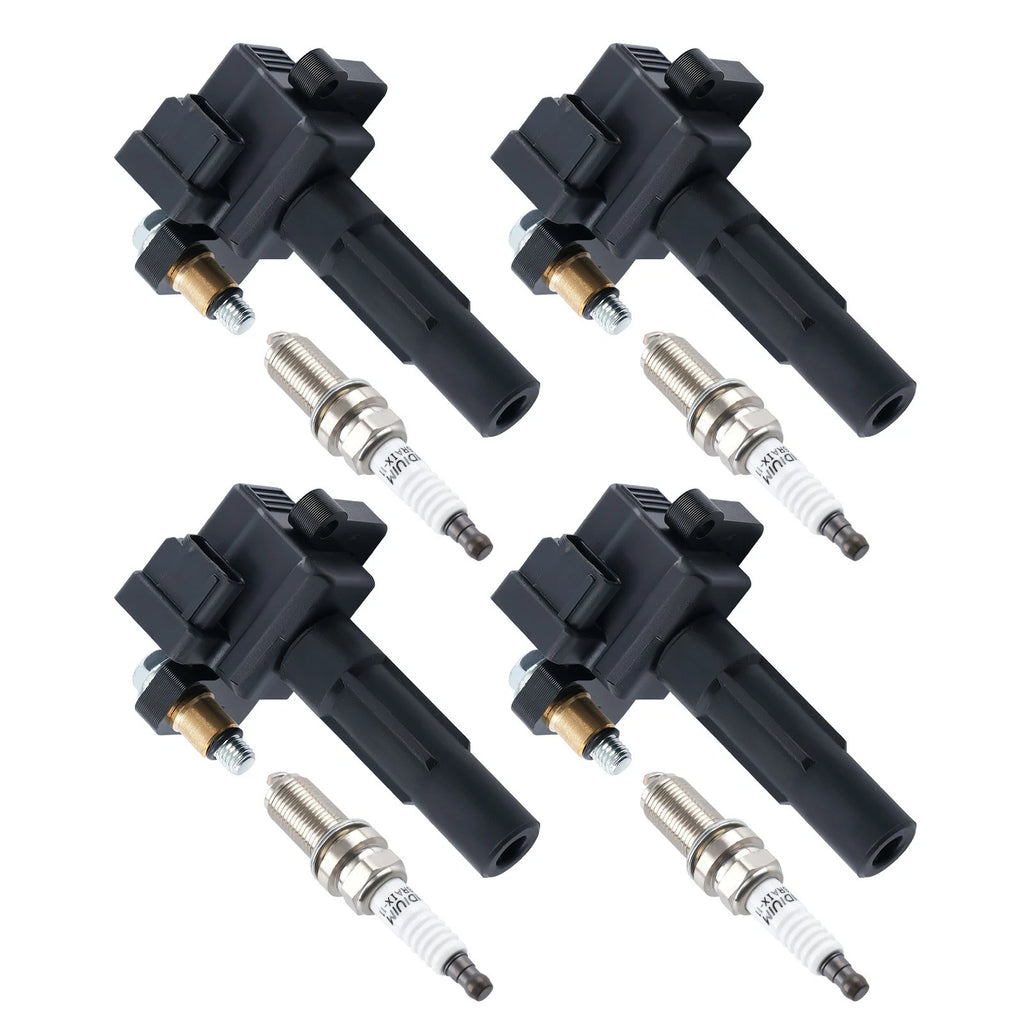 4X Ignition Coil & Iridium Spark Plug for Subaru Boxer Turbo 2.5L (2008–2014)