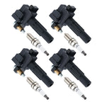 4X Ignition Coil & Iridium Spark Plug for Subaru Boxer Turbo 2.5L (2008–2014)