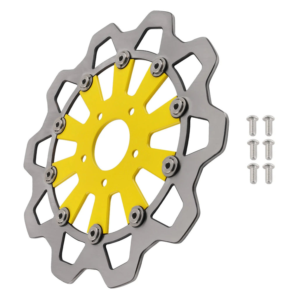 299mm Front Brake Disc Rotor for Harley Trike Road King (2009–2019) Yellow