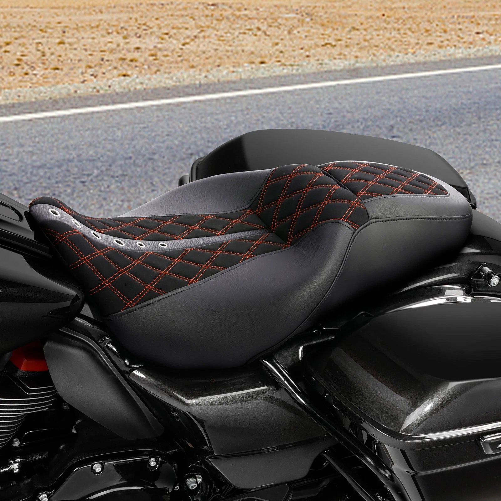 2X Driver Passenger Seats for Harley Touring Street Glide FLHX (2009–2023)