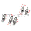 Set of Chrome Side Rear View Mirrors with 8mm 10mm Adapters Universal