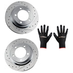 Front Drilled & Slotted Disc Brake Rotor for Toyota Land Cruiser (2016–2021) S-31482