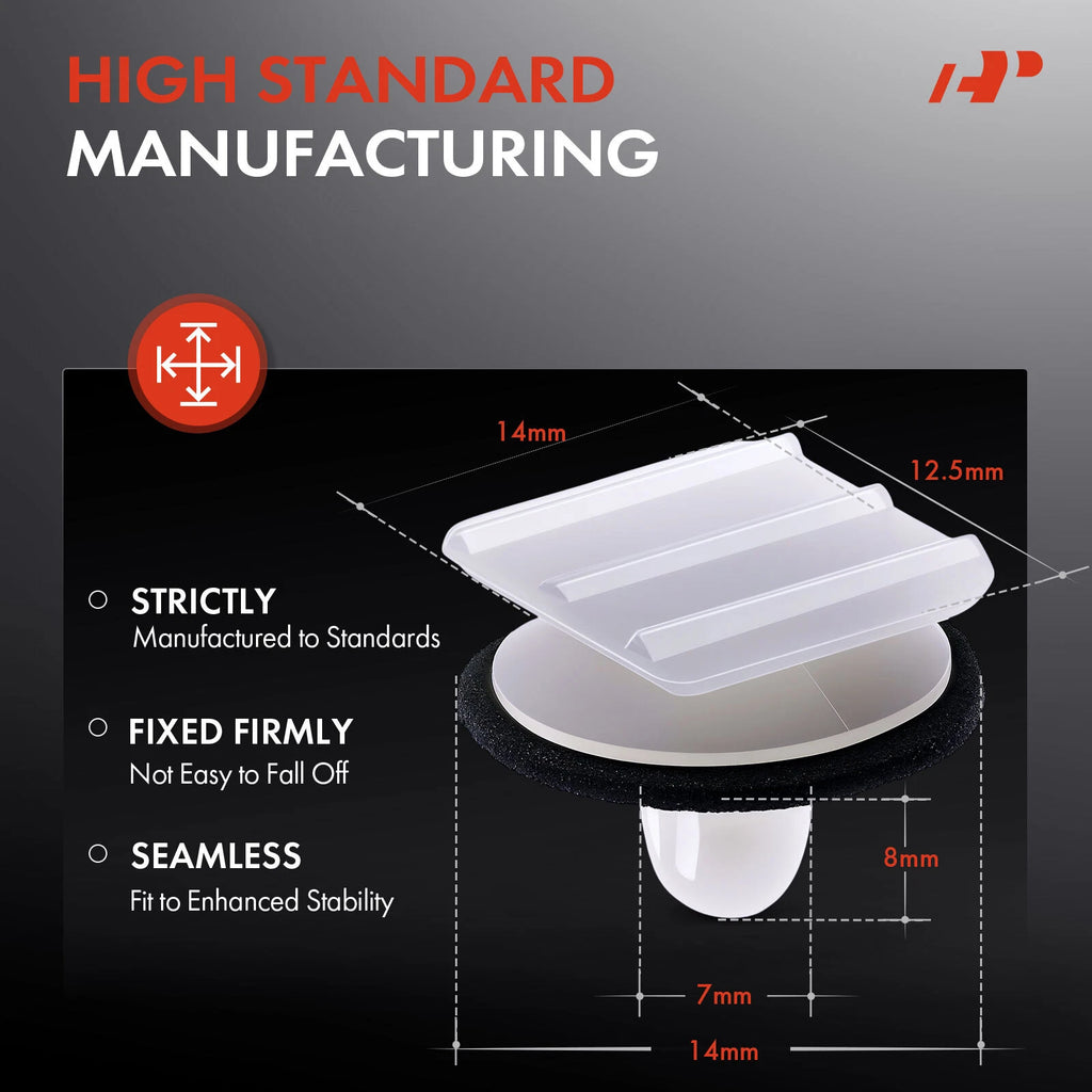 30Pcs Nylon Door Mirror Cover Clips for Honda