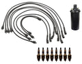 Ignition Wires & Spark Plugs Kit for Chevy Camaro Pontiac LeMans (1 Coil, 8 Plugs)
